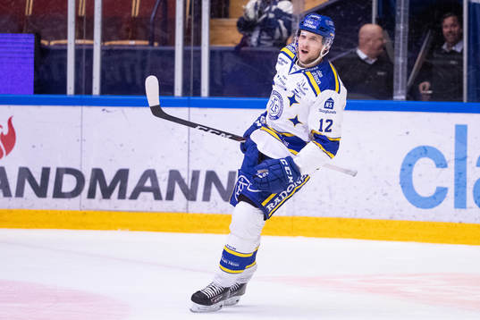 Leksands Fredrik Forsberg jublar
