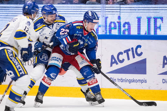 Leksands Daniel Gunnarsson och Oskarshamn Johan Johnsson
