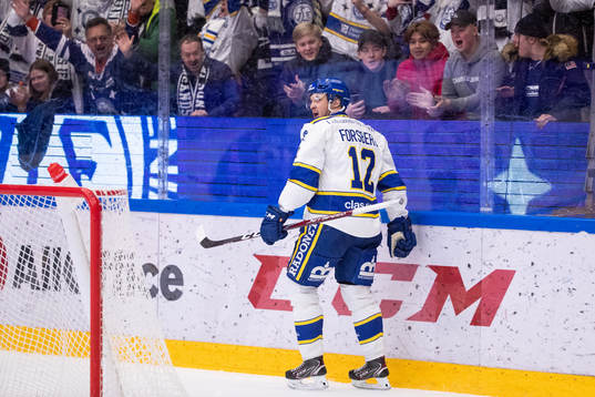 Leksands Fredrik Forsberg jublar