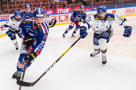 Oskarshamn Johan Johnsson och Leksands Marek Hrivik