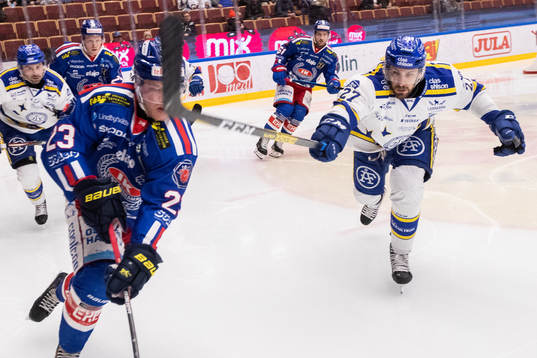 Oskarshamn Johan Johnsson och Leksands Marek Hrivik