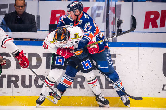 Örebros Kristian Näkyvä och Växjös Martin Lundberg