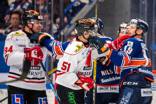 Växjös Casey Bailey och Örebros Kristian Näkyvä i bråk
