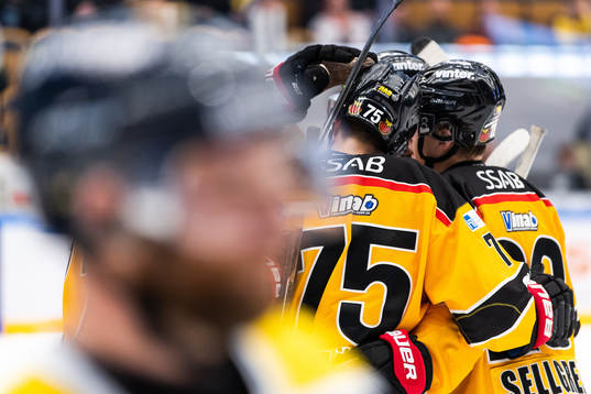 Luleås Jesper Sellgren jublar med lagkamrater