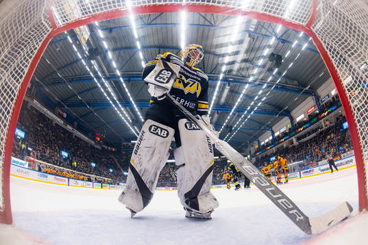 s målvakt Jonas Gunnarsson deppar