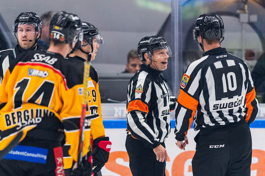 Domarna Wolmer Edqvist och Johan Nordlöf