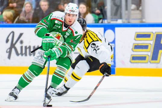 Rögles Kodie Curran och Brynäs Joachim Rohdin