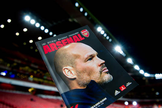 A picture of Fredrik Ljungberg, interim manager of Arsenal,