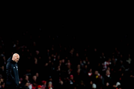 Fredrik Ljungberg, interim manager of Arsenal, looks