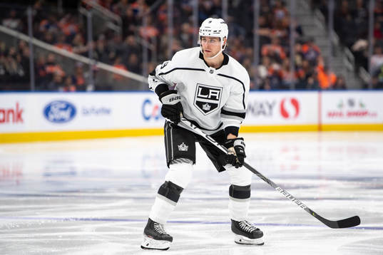 Adrian Kempe of the Los Angeles Kings