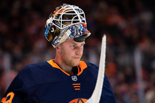 goaltender Mikko Koskinen of the Edmonton Oilers