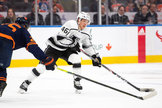 Blake Lizotte of the Los Angeles Kings