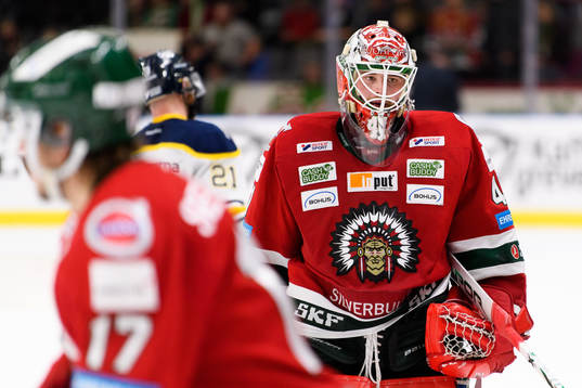 Frölundas målvakt Niklas Rubin