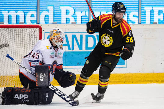 Växjös målvakt Viktor Andrén och Brynäs Jonathan