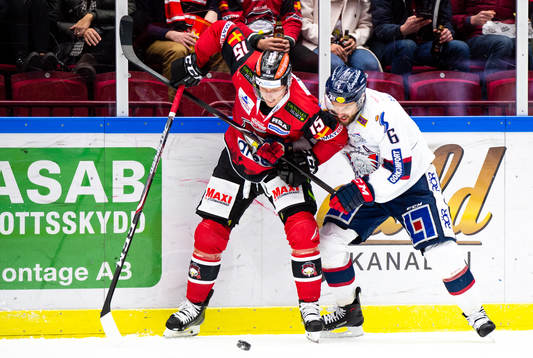 Malmö Redhawks Axel Wemmenborn och Linköpings Jonas Holös