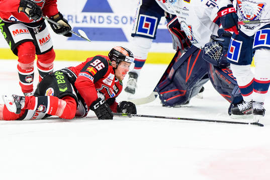 Malmö Redhawks Carl Persson Linköpings målvakt Jonas