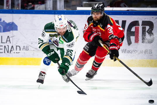 Färjestads Martin Johansson och Luleås Pontus Själin