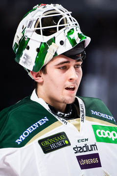Färjestads målvakt Arvid Holm