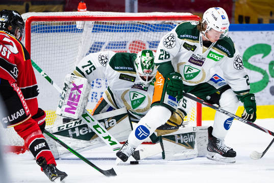 Färjestads målvakt Arvid Holm