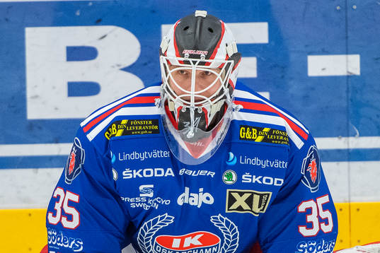 Oskarshamns målvakt Viktor Kokman