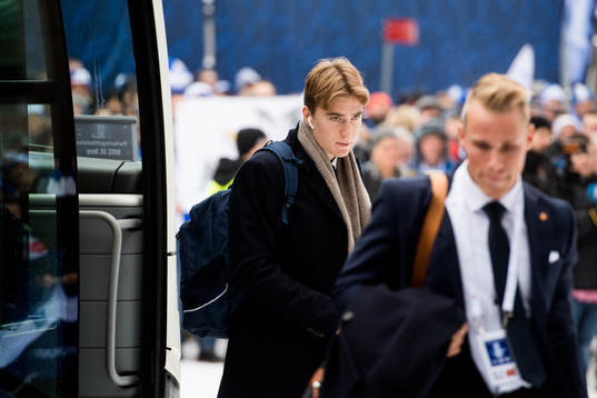 Kristian Thorstvedt of Viking arrives