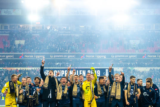 Players of Viking celebrate