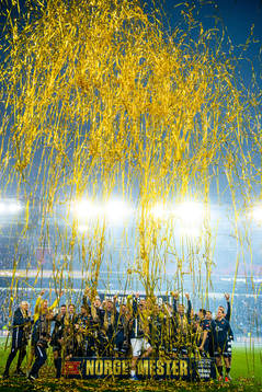 Players of Viking celebrate