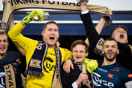 Goalkeeper Iven Austbø, André Danielsen and Zlatko Tripic