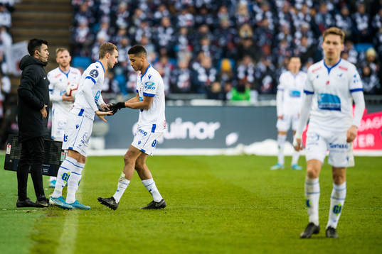 Kevin Martin Krygård and Bruno Leite of Haugesund