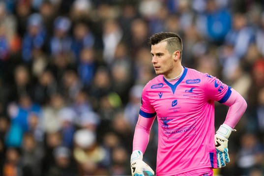 Goalkeeper Helge Sandvik of Haugesund