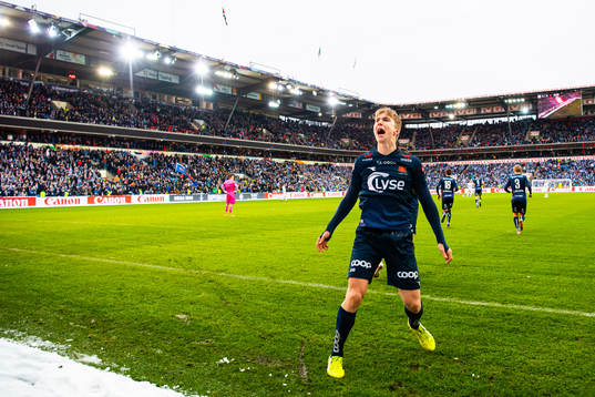 Kristian Thorstvedt of Viking celebrate the 0-1 goal