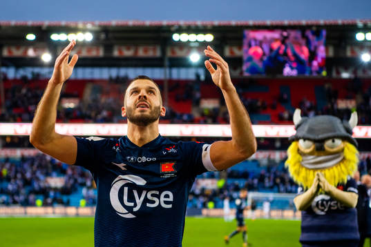 Zlatko Tripic of Viking celebrates