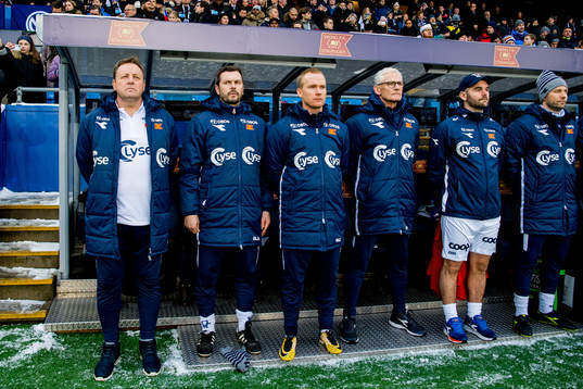 Bjarne Berntsen, head coach of Viking, and Bjarte Lunde