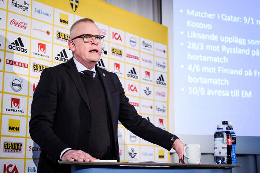 Head coach Janne Andersson of the Swedish national football