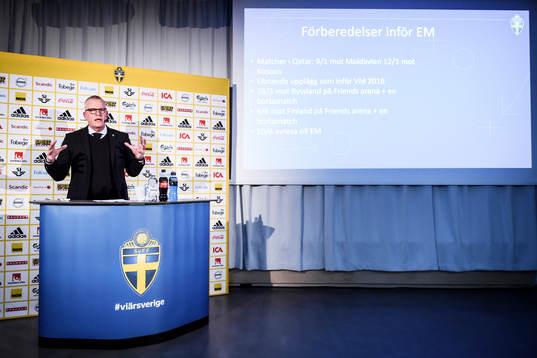 Head coach Janne Andersson of the Swedish national football