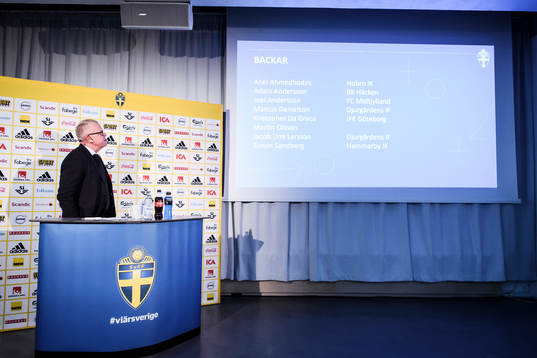 Head coach Janne Andersson of the Swedish national football