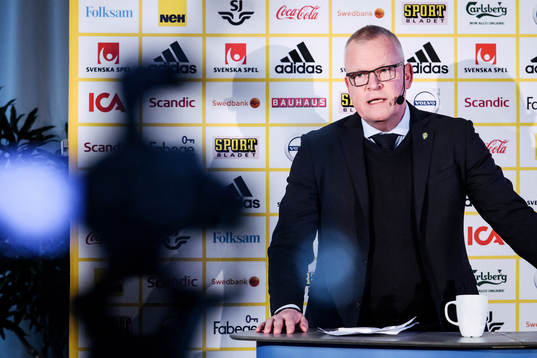 Head coach Janne Andersson of the Swedish national football