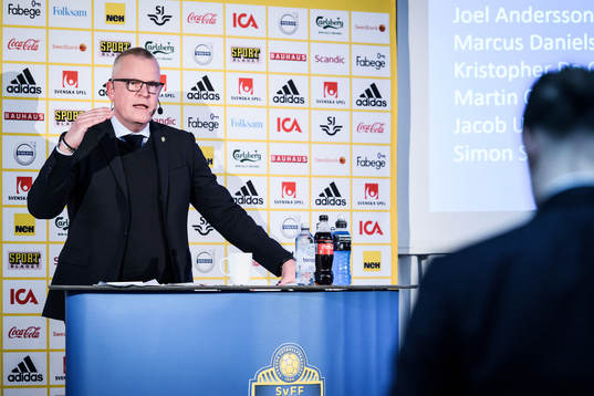 Head coach Janne Andersson of the Swedish national football