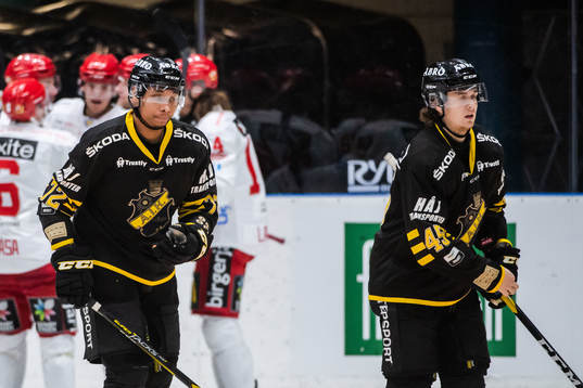 s William Brännmark och Jonatan Asplund deppar