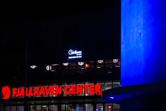 Exteriör av Fjällräven Center