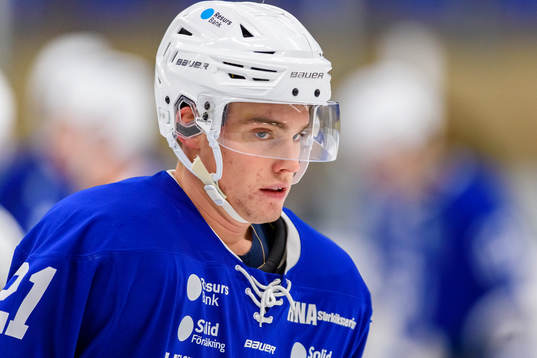 Jonstorps Henrik Rosengren innan ishockeymatchen i