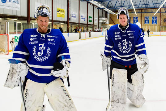 Jonstorps målvakt  Jack Åstedt och målvakt Viktor