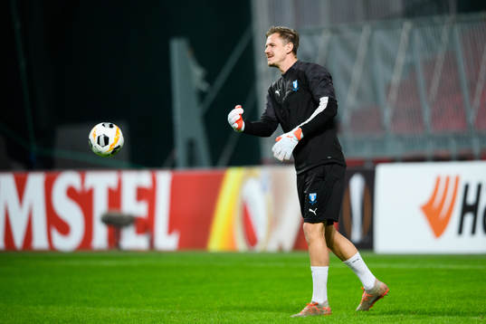 Goalkeeper Johan Dahlin of Malmö FF