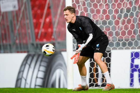 Goalkeeper Johan Dahlin of Malmö FF