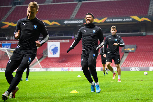 Amel Mujanic and Romain Gall of Malmö FF