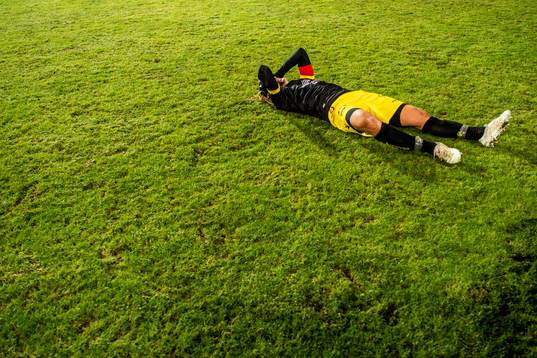 Erlend Segberg of Start celebrates