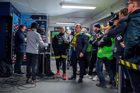 Tom Nordlie, head coach of Lillestrøm, and Morten