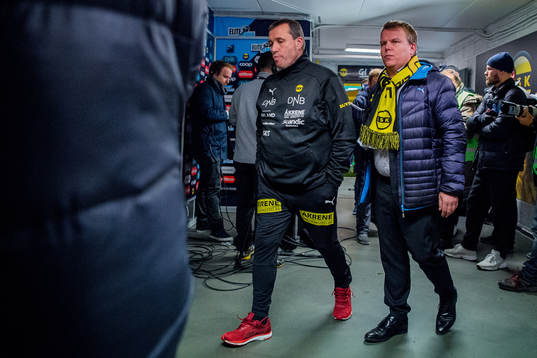 Tom Nordlie, head coach of Lillestrøm, and Morten