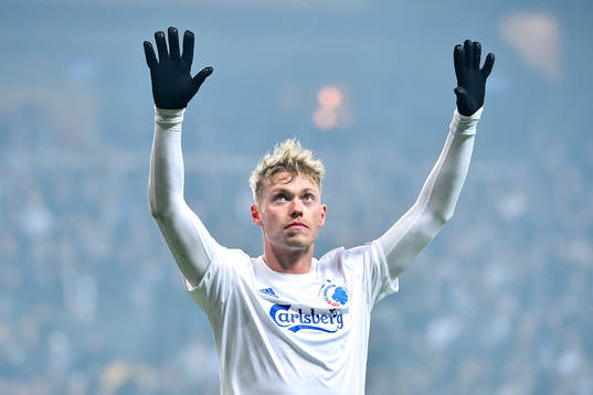 Viktor Fischer of FC Köpenhamn reacts