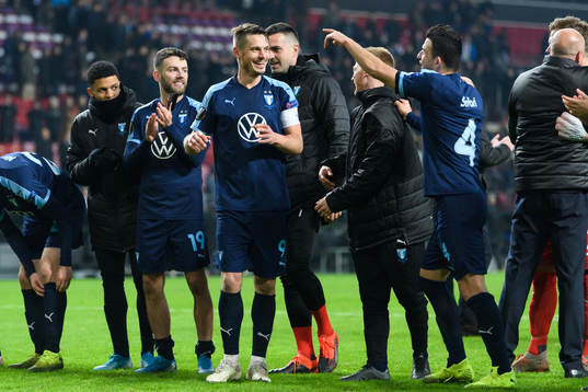 Markus Rosenberg of Malmö FF celebrate